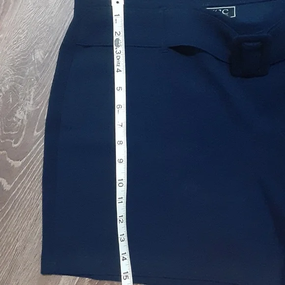 Navy High Waist Shorts - Picture 5 of 8